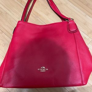 Red Coach Tote Purse